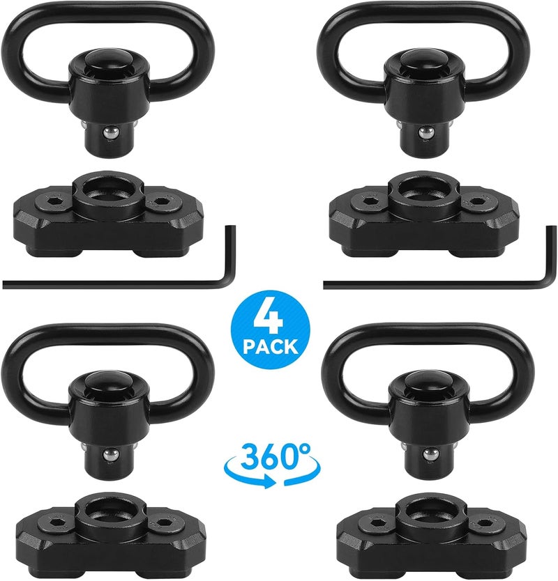 REERON Two Point Traditional QD Sling 1.25" 2 Point Sling Swivels Mounts for M-Rails - Image 2